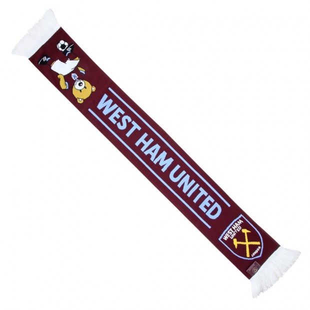 West Ham Junior Bubbles Bear Scarf