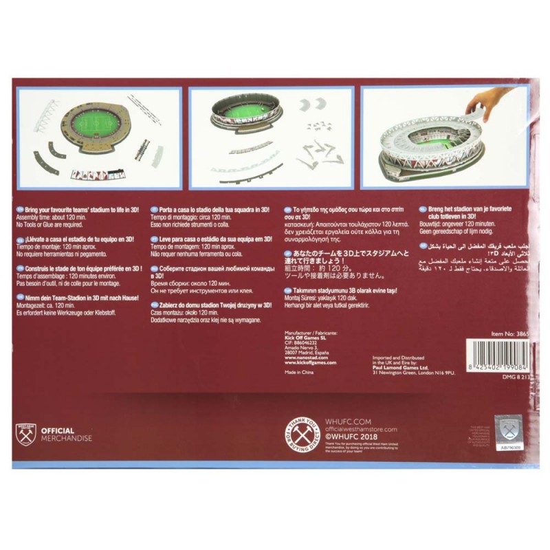 West Ham 3D Stadium Puzzle