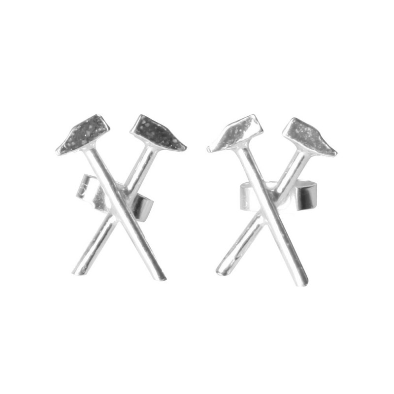 West Ham Hammers Ear Stud - Pair