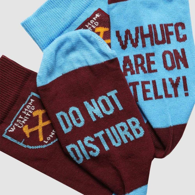 West Ham Womens Feet Up Socks