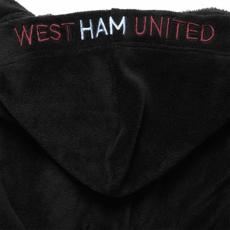 West Ham Junior Black Dressing Gown