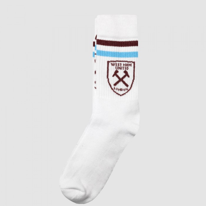 West Ham Mens 3 Pack Crew Socks