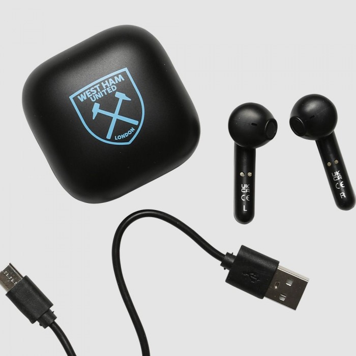 West Ham Black Earbuds