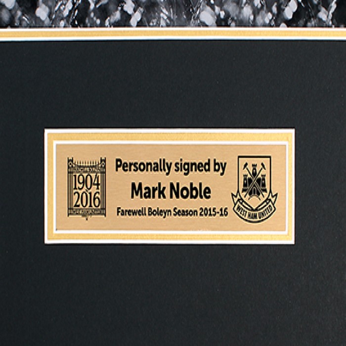 Framed Signed Noble Farewell Boleyn Shirt