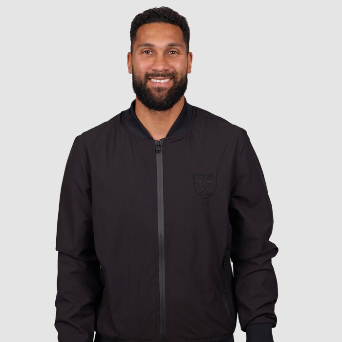 Black Tonal Crest Jacket