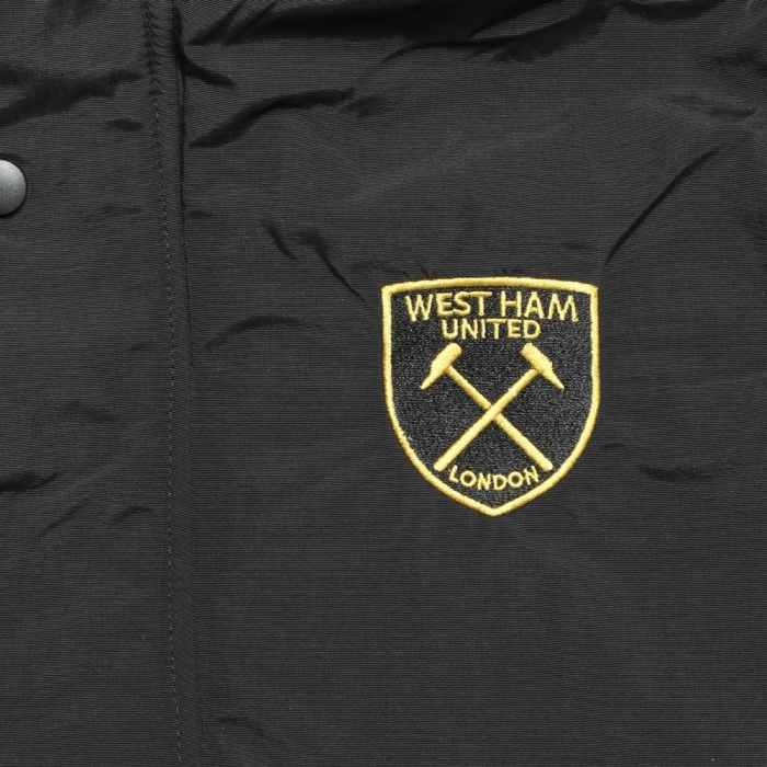 Black Gold Crest Parka Jacket