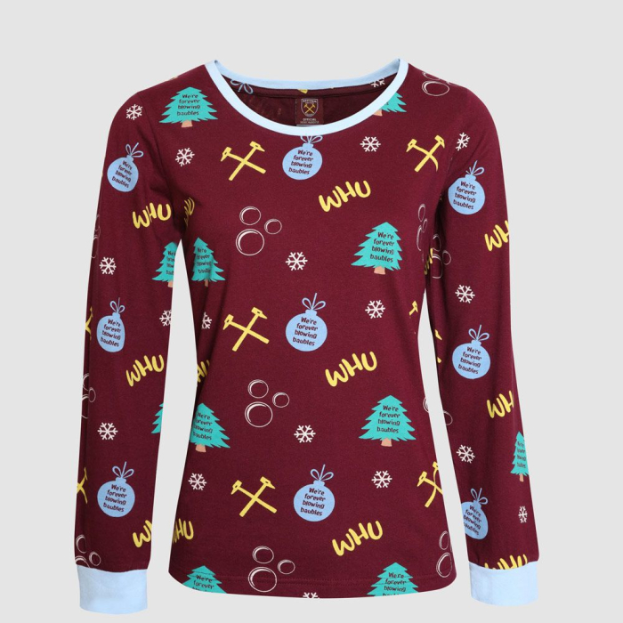 West Ham Womens Christmas Pyjamas
