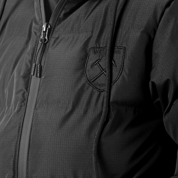 Junior Black Tonal Crest Coat