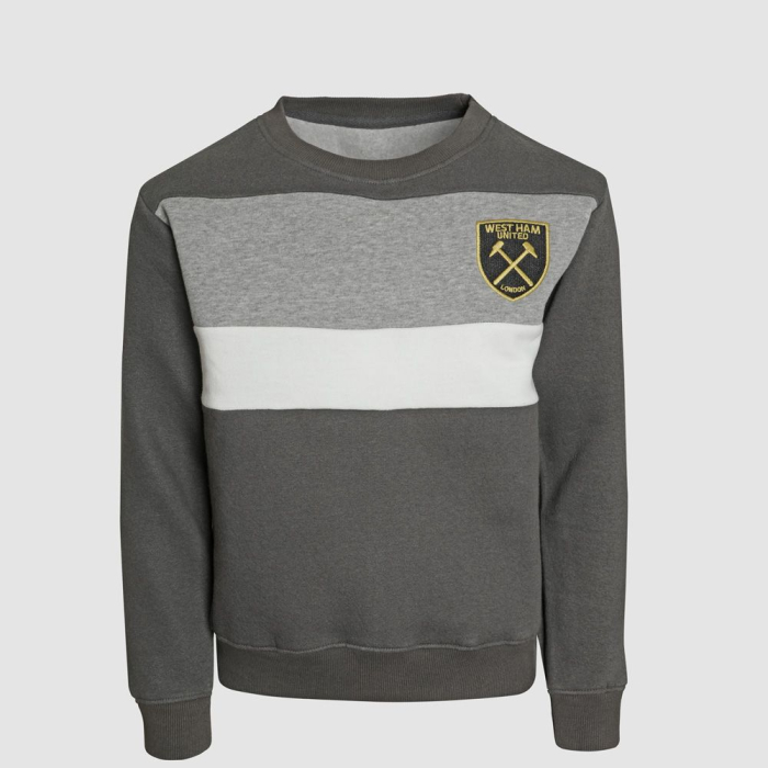 West Ham Junior Monochrome Sweatshirt