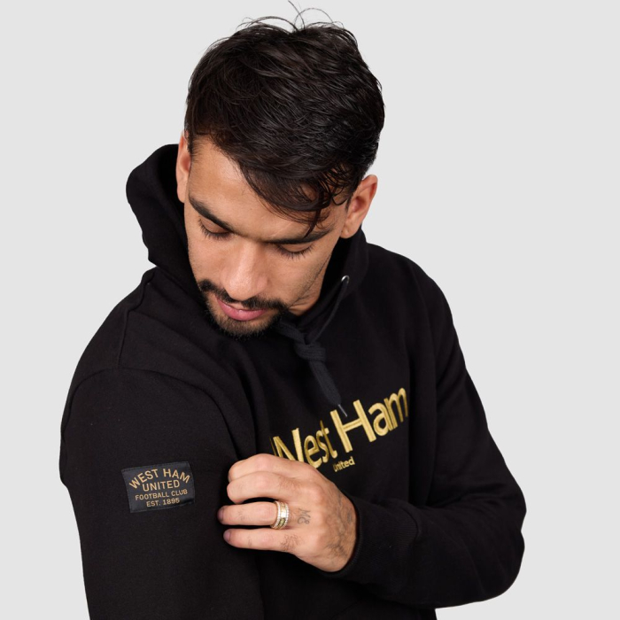 West Ham Black/Gold Hoodie