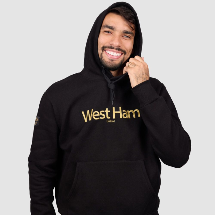 West Ham Black/Gold Hoodie