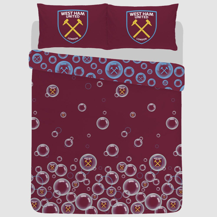 West Ham Bubbles King Size Duvet Set