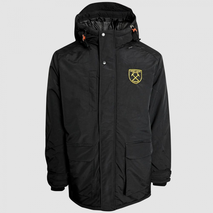 Black Gold Crest Parka Jacket
