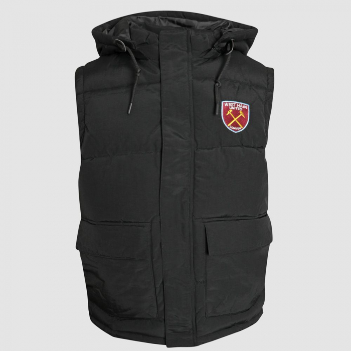 West Ham Pocket Gilet - Black