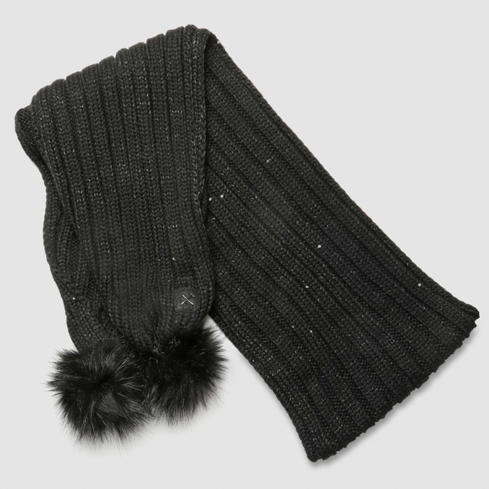 West Ham Womens Sequin Ribbed Scarf