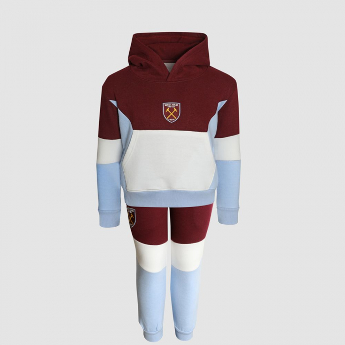 Infant Claret/Sky Crest Tracksuit