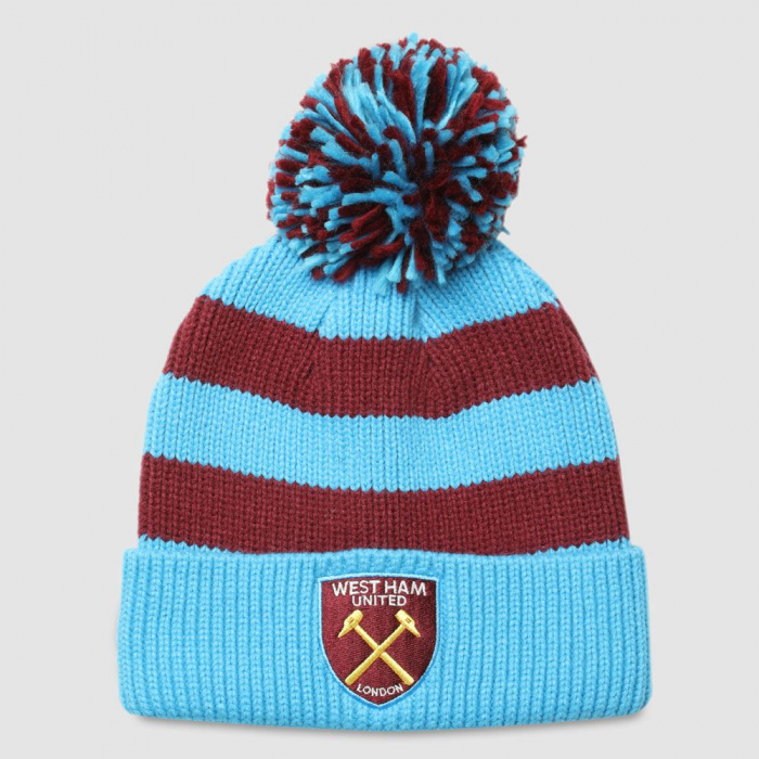 West Ham Big Bobble Bar Stripe Hat