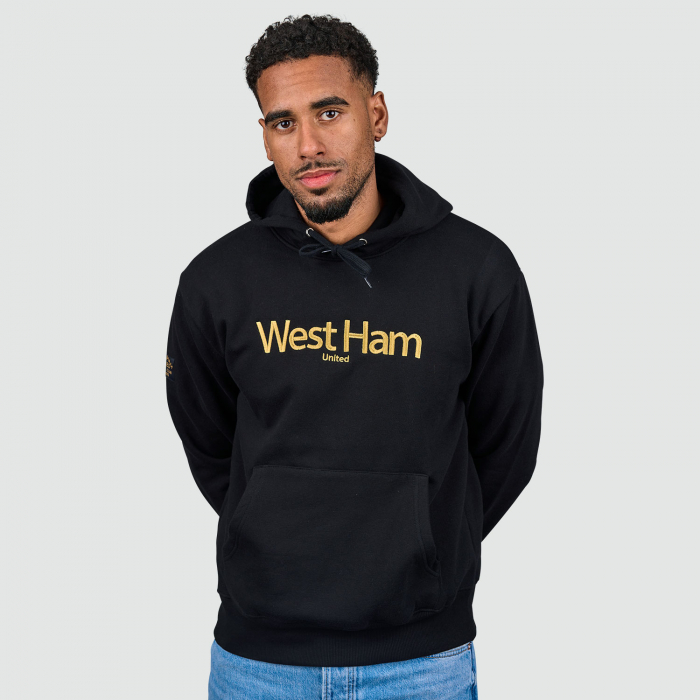 West Ham Black/Gold Hoodie