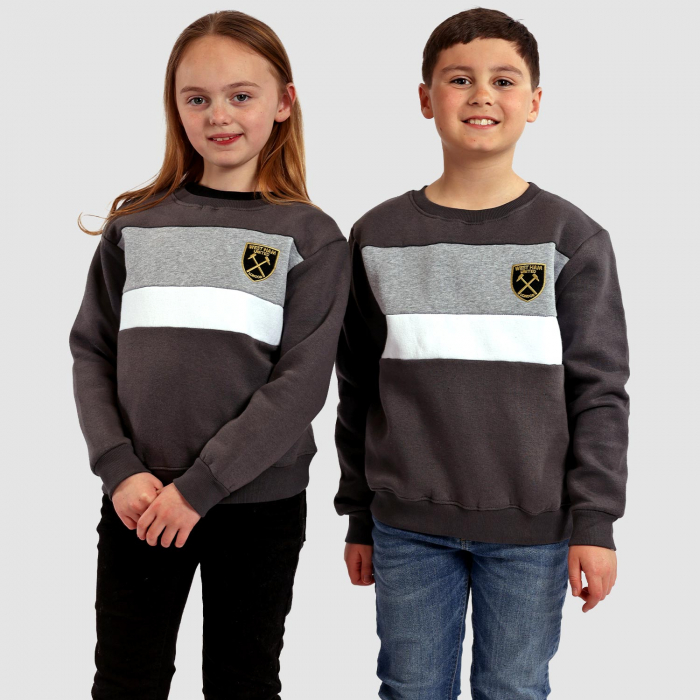 West Ham Junior Monochrome Sweatshirt