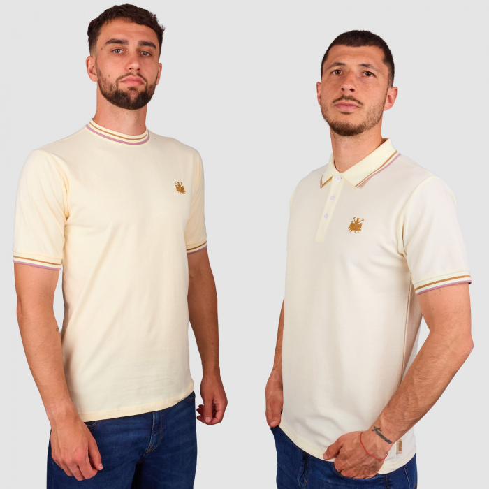 Max Kilman and Lewis GuidoWest Ham Castle Collection Cream T-Shirt