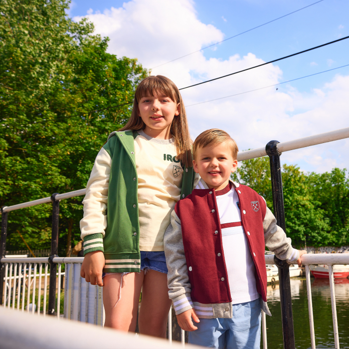 West Ham Junior Chenille Jacket - Green/Cream