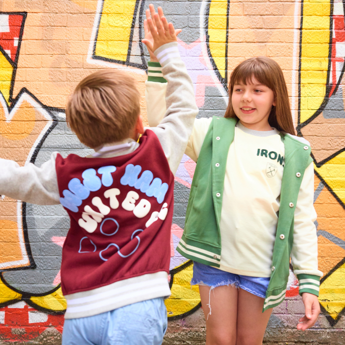 West Ham Junior Chenille T-Shirt - Cream/Green