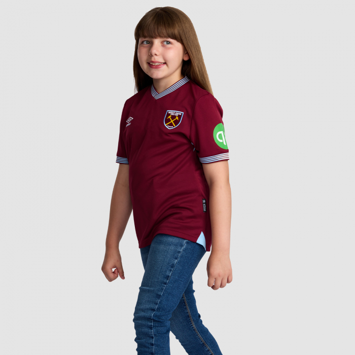 West Ham 25/26 Junior Short Sleeved Home Shirt 