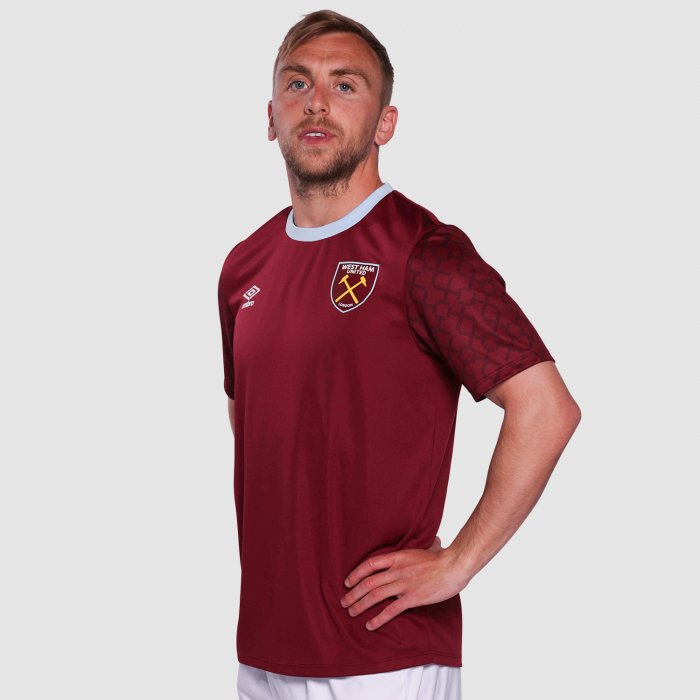 West Ham 25/26 Adults Claret Pre-Match Jersey