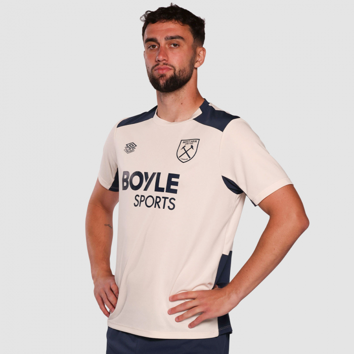 West Ham 25/26 Adults Ecru Training Jersey