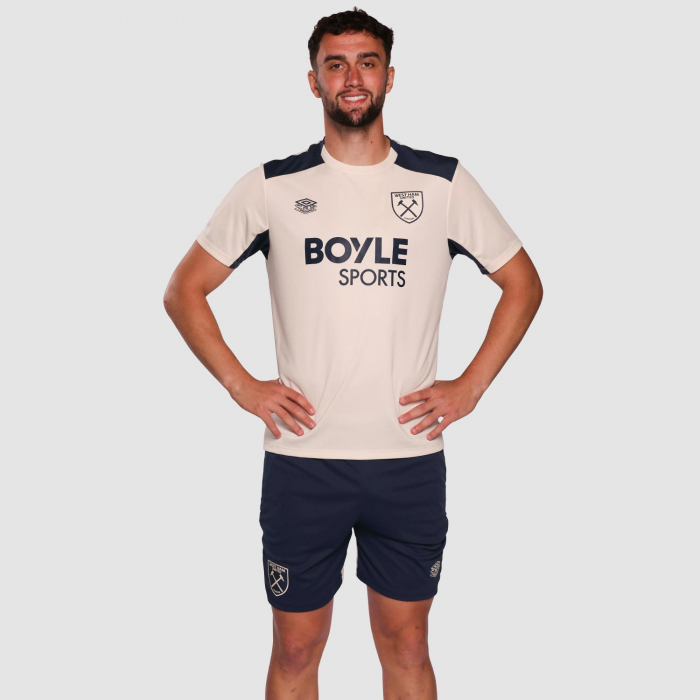 West Ham 25/26 Adults Navy Training Shorts