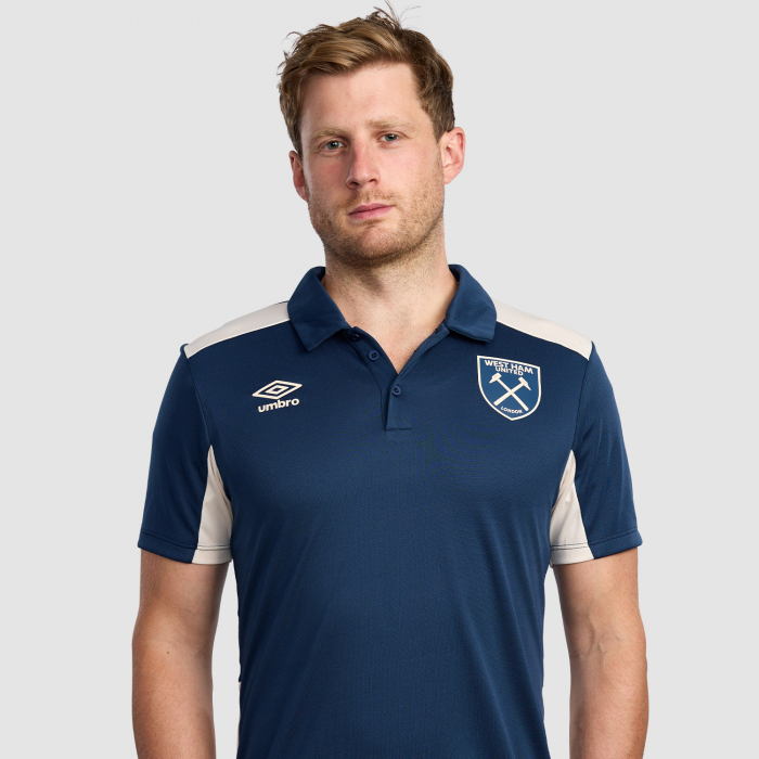 West Ham 25/26 Adult Navy Presentation PolyPolo