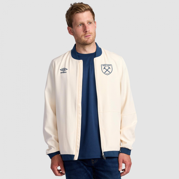 West Ham 25/26 Adults Ecru Training Jacket