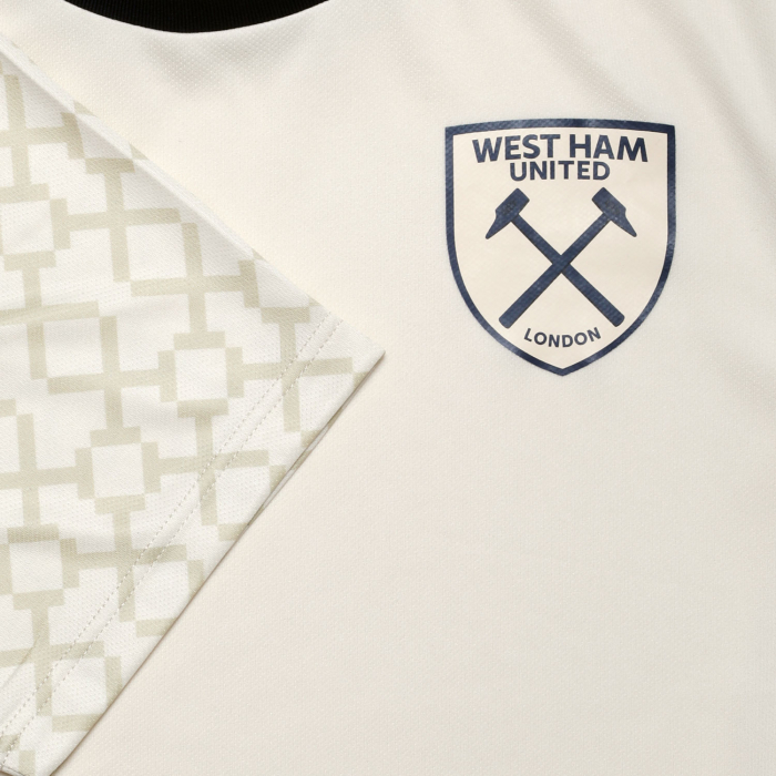 West Ham 25/26 Adults Ecru Pre Match Jersey