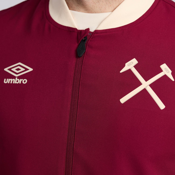 West Ham 25/26 Adults Claret Training Jacket
