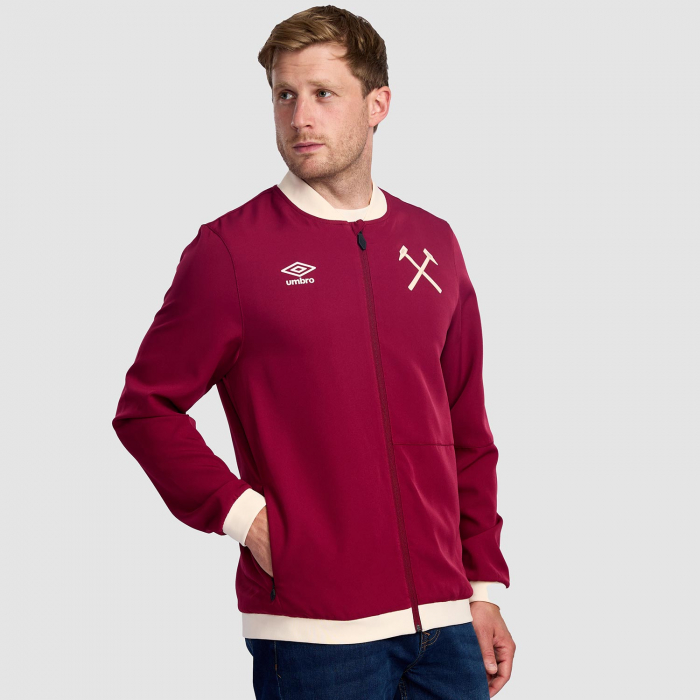 West Ham 25/26 Adults Claret Training Jacket