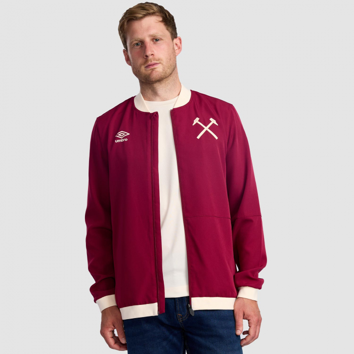 West Ham 25/26 Adults Claret Training Jacket