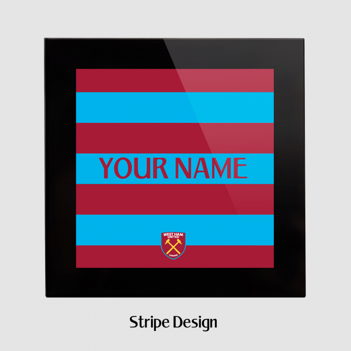 West Ham Personalised Glass Coaster