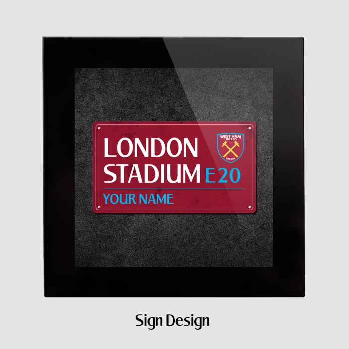 West Ham Personalised Glass Coaster