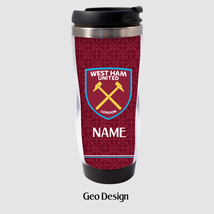 West Ham Personalised Travel Mug