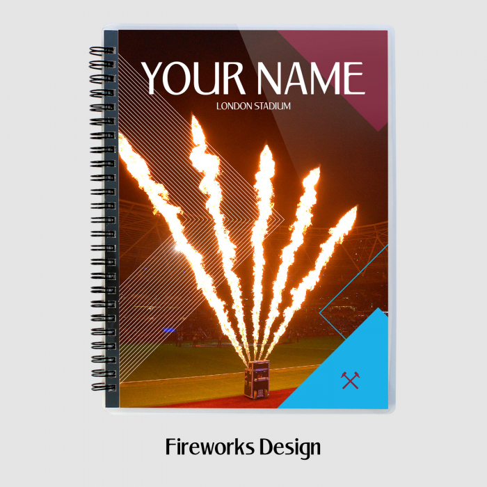 West Ham Personalised 6X8 Notebook