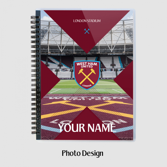 West Ham Personalised 6X8 Notebook