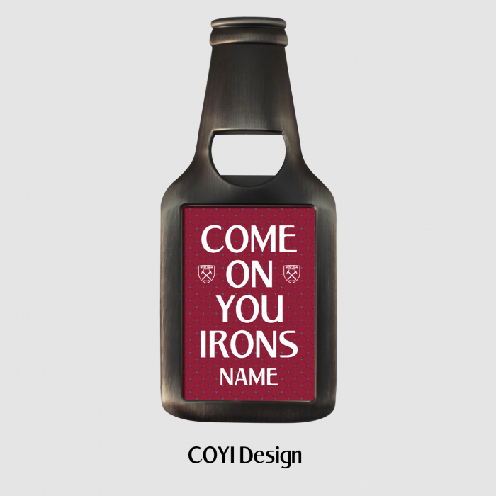 West Ham Personalised Bottle Opener