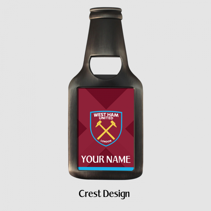 West Ham Personalised Bottle Opener