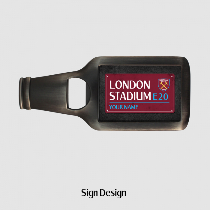 West Ham Personalised Bottle Opener