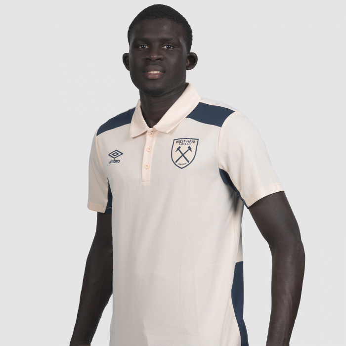 West Ham 25/26 Adults Ecru PolyPolo