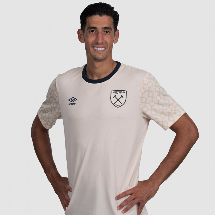 West Ham 25/26 Adults Ecru Pre Match Jersey