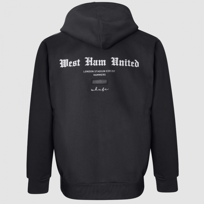 Adults Charcoal Script Hoodie
