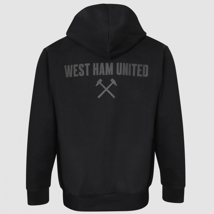 West Ham United Black Hoodie - Adults