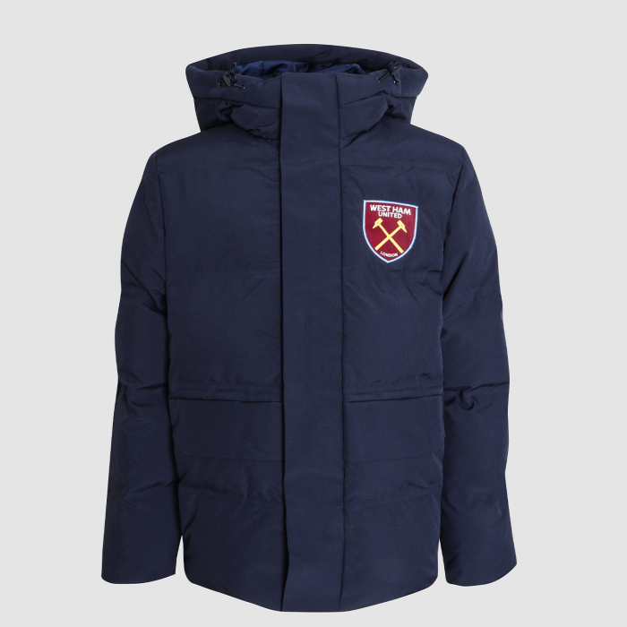 West Ham United Navy Padded Jacket - Junior