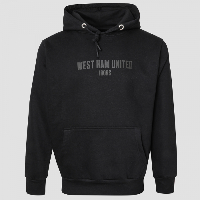 West Ham United Black Hoodie - Adults